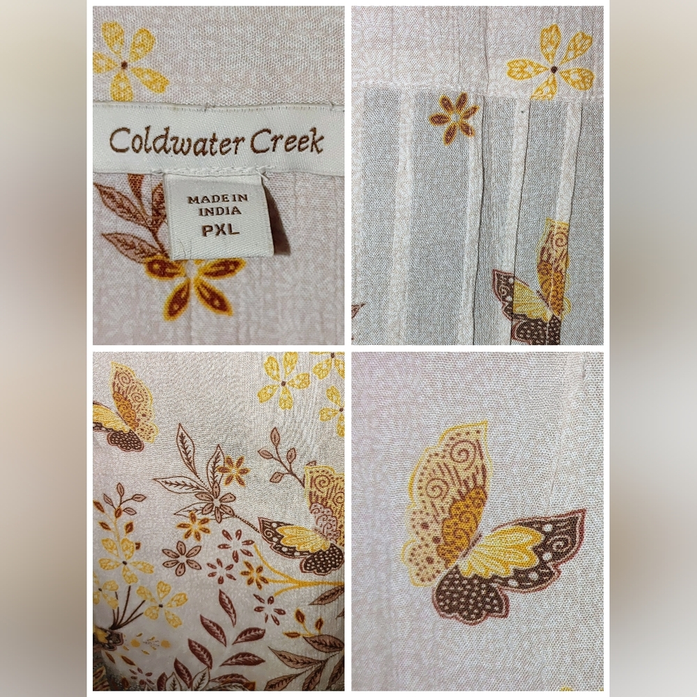 🌼🦋 2 PXL Coldwater Creek Tops: Spring Nature Bundle - Picture 10 of 10